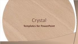  Presentation with simple - Slide deck enhanced with simple-wooden-round-shape-tray background and a coral colored foreground