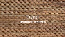  Presentation with woven - Audience pleasing PPT layouts consisting of simple-woven-texture-may-used backdrop and a tawny brown colored foreground