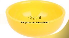  Presentation with simple - PPT layouts featuring simple-yellow-bowl-pot-isolated background and a light gray colored foreground