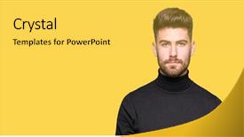  Presentation with simple - PPT theme having simples - young handsome blond man wearing background and a yellow colored foreground