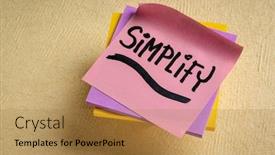  Presentation with black ink - Presentation with simplify-reminder-pragmatic-declutter background and a gold colored foreground