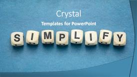  Presentation with paper - PPT theme having simplify-reminder-pragmatic-declutter background and a teal colored foreground