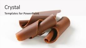  Presentation with chocolate - Presentation design enhanced with food specialities mixed grill indian flavor background and a red colored foreground