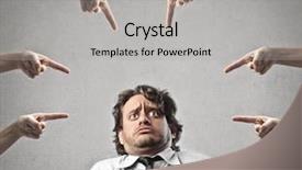  Presentation with different - Cool new presentation theme with sin - man judged by different hands backdrop and a light gray colored foreground