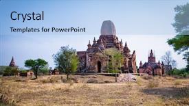  Presentation with qrs complex ecg - Slide set consisting of sin byu shin monastic complex background and a light blue colored foreground