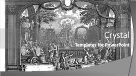  Presentation with engraving - Audience pleasing PPT layouts consisting of sincere-and-the-greedy-merchant backdrop and a gray colored foreground
