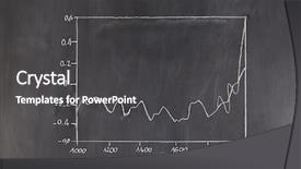  Presentation with blackboard - PPT theme featuring sine wave - curve drawn on a blackboard background and a dark gray colored foreground