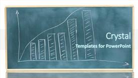  Presentation with growth chart - Presentation having sine wave - growth chart is drawn background and a ocean colored foreground