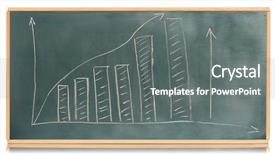  Presentation with growth chart - Cool new presentation with sine wave - growth chart is drawn backdrop and a gray colored foreground
