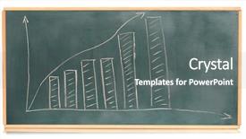  Presentation with growth chart - Audience pleasing PPT layouts consisting of sine wave - growth chart is drawn backdrop and a gray colored foreground