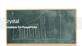  Presentation with growth chart - Cool new presentation with sine wave - growth chart is drawn backdrop and a dark gray colored foreground
