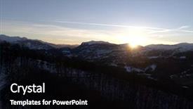  Presentation with arizona sunset view - Presentation theme with sinematic - aerial view of winter landscape background and a black colored foreground