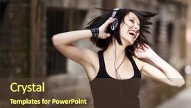  Presentation with dance beautiful couple dancing ballroom - Audience pleasing PPT theme consisting of sing dance - young beautiful girl happy backdrop and a tawny brown colored foreground