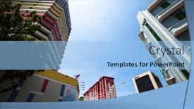  Presentation with percentage - Beautiful slides featuring singapore-apr-16-little-india backdrop and a light blue colored foreground