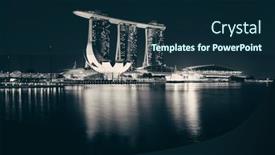  Presentation with cost - Amazing slide set having singapore-apr-5-marina-bay backdrop and a ocean colored foreground