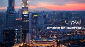  Presentation with property - Beautiful PPT theme featuring singapore-april-15-a-view backdrop and a ocean colored foreground