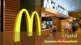  Presentation with changi airport - Presentation design featuring singapore-circa-april-2019-mcdonald background and a tawny brown colored foreground