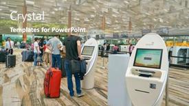  Presentation with changi airport - Amazing presentation theme having singapore-circa-april-2019-self backdrop and a mint green colored foreground