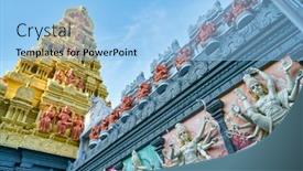  Presentation with shiva - Slide deck featuring singapore-circa-april-2019-view background and a light blue colored foreground