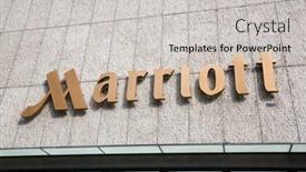  Presentation with hospitality - Presentation theme featuring singapore-circa-february-2015-sign background and a light gray colored foreground