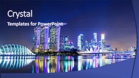  Presentation with night city - Slide deck featuring scientist s hand female medical background and a lemonade colored foreground