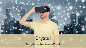  Presentation with winter video - Slides having singapore city skyscrapers background background and a lemonade colored foreground