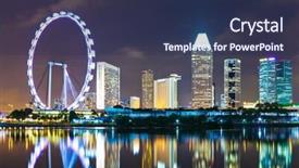  Presentation with singapore - Slide deck having red fox and silver fox background and a tawny brown colored foreground