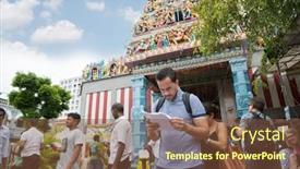 Presentation with hinduism - Amazing slide deck having singapore-february-19-2015-european backdrop and a tawny brown colored foreground