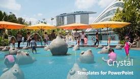  Presentation with singapore water - Slide set consisting of singapore-january-27-2015-happy background and a teal colored foreground