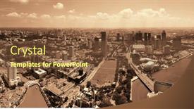  Presentation with singapore - Theme with singapore-marina-bay-rooftop-view background and a tawny brown colored foreground