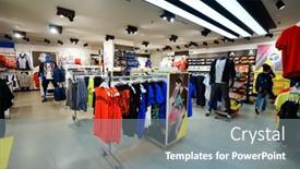  Presentation with sports shoes - Audience pleasing slide set consisting of singapore-november-08-2015-interior backdrop and a gray colored foreground