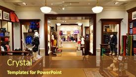  Presentation with shopping malls interior - Colorful presentation design enhanced with singapore-november-08-2015-interior backdrop and a tawny brown colored foreground