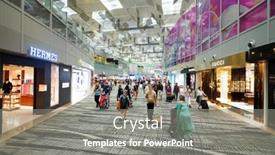  Presentation with changi airport - Presentation consisting of singapore-november-09-2015-interior background and a gray colored foreground