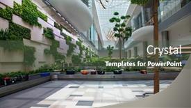  Presentation with sustainable transportation - Presentation design enhanced with singapore-singapore-march-2019-luggage background and a tawny brown colored foreground