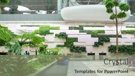  Presentation with changi airport - Slide set with singapore-singapore-march-2019-luggage background and a mint green colored foreground