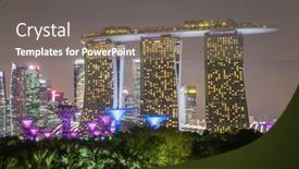  Presentation with barrage - Presentation design enhanced with singapore-singapore-march-2019-vibrant background and a violet colored foreground