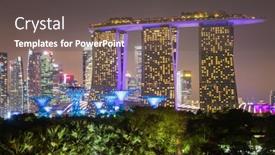  Presentation with barrage - Amazing presentation theme having singapore-singapore-march-2019-vibrant backdrop and a gray colored foreground