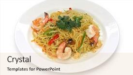  Presentation with singapore - Colorful slides enhanced with singapore style noodles backdrop and a lemonade colored foreground