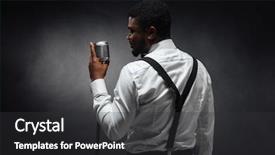  Presentation with afro - Amazing theme having singer - back view portrait of afro backdrop and a dark gray colored foreground