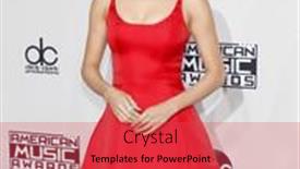  Presentation with microsoft - Audience pleasing slides consisting of singer-actress-selena-gomez backdrop and a red colored foreground