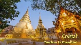  Presentation with chiang mai - Slide deck featuring singh in chiang mai thailand background and a  colored foreground