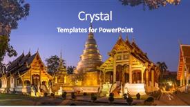  Presentation with chiang mai - Cool new PPT theme with singh in chiang mai thailand backdrop and a teal colored foreground