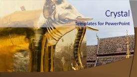  Presentation with chiang mai - Presentation theme with singh temple chiang mai thailand background and a sky blue colored foreground