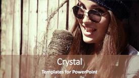  Presentation with swimming beautiful girl swims underwater - Slide set having singing outdoor young singer tone background and a  colored foreground