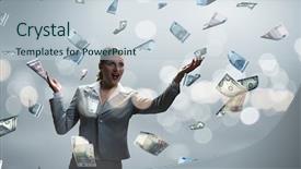  Presentation with rich vs poor - Audience pleasing slides consisting of singing rain - dreaming to become rich backdrop and a lemonade colored foreground