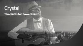  Presentation with road injuries - Audience pleasing slide set consisting of singing reflections - song of road backdrop and a gray colored foreground