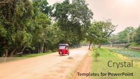  Presentation with tuk - Audience pleasing PPT theme consisting of singiriya-sri-lanka-dec-26 backdrop and a lemonade colored foreground