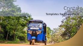  Presentation with tuk - Audience pleasing slides consisting of singiriya-sri-lanka-dec-26 backdrop and a light blue colored foreground