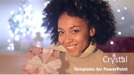  Presentation with single tree - Amazing slides having single-beautiful-african-woman backdrop and a coral colored foreground