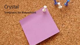  Presentation with note - Colorful PPT layouts enhanced with single-blank-note-paper-attached backdrop and a red colored foreground